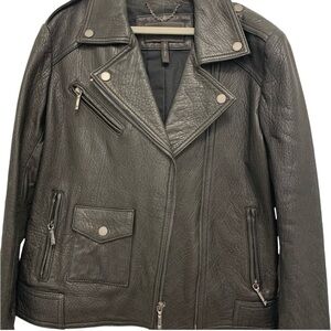BCBGMAXAZRIA black leather jacket